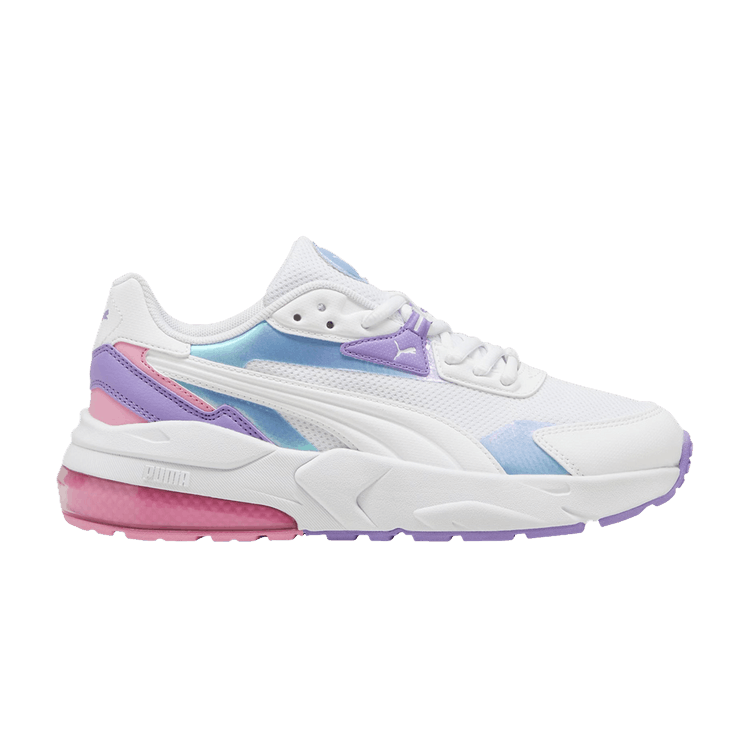 Puma Vis2K Big Kid 'Bouncy Sky - White Lavender Alert' — White/White/Lavender Alert