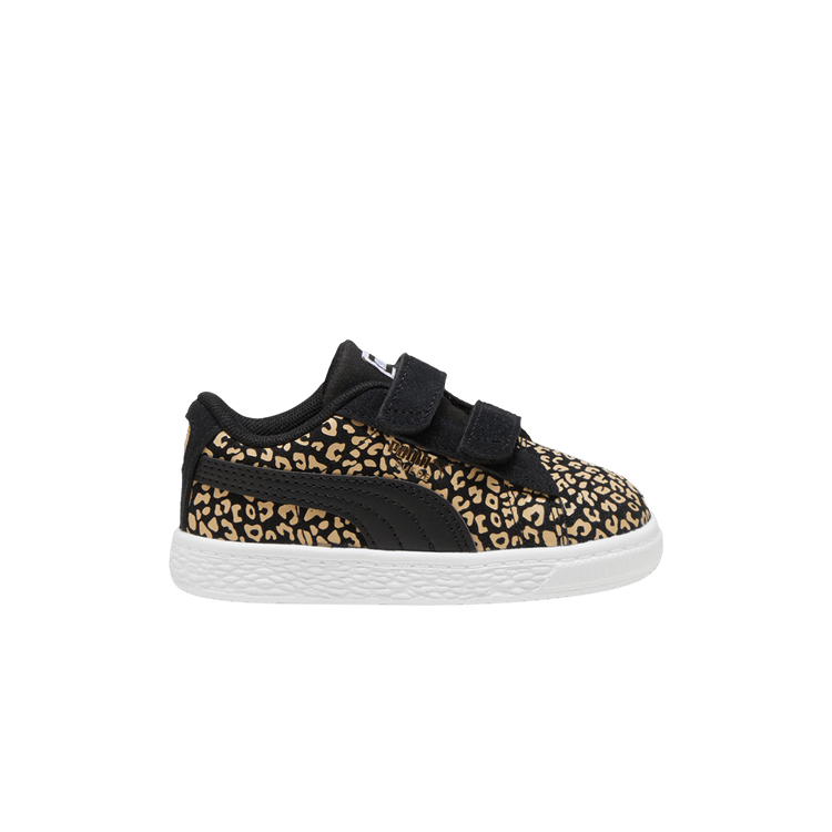 Puma Suede Classic LF Toddler 'Cheetah - Sand Dune' — Black/Sand Dune