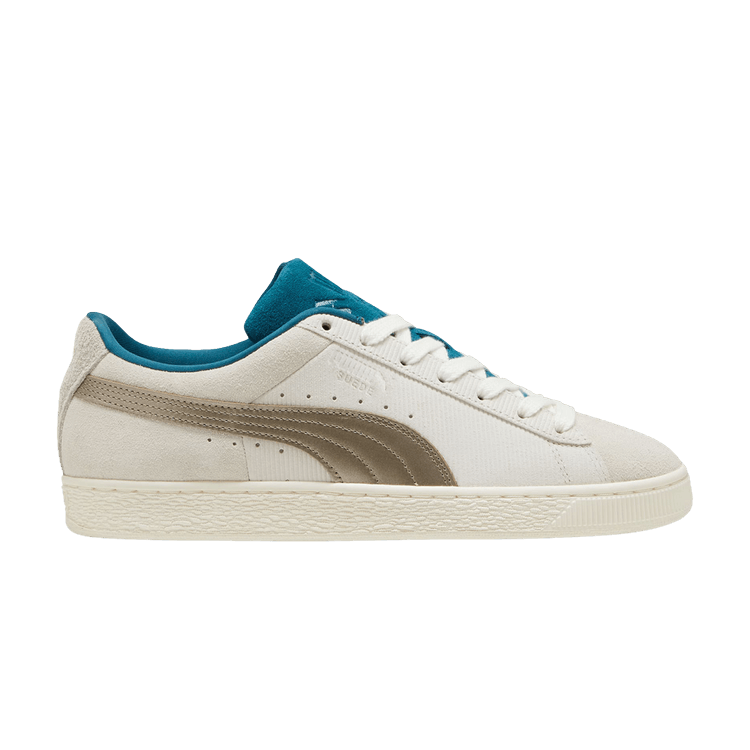 Puma Suede 'Play Loud - Warm White' — Warm White/Cold Green