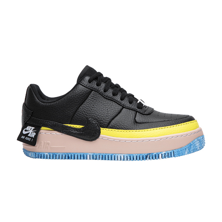 Nike Wmns Air Force 1 Jester 'Black' — Black/Sonic Yellow