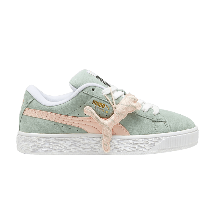 Puma Wmns Suede XL 'Merry X-Mas' — Green Fog/Island Pink