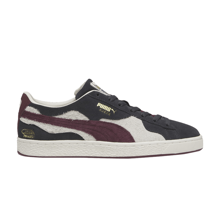 Schomburg Center for Research in Black Culture x We Are Legends x Puma Suede Camowave 'Deeply Rooted' — Strong Grey/Warm White/Aubergine