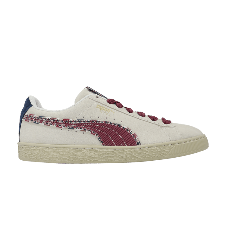 Puma Suede 'BZ Fringe - Year of the Dragon' — Warm White/Team Red/Navy