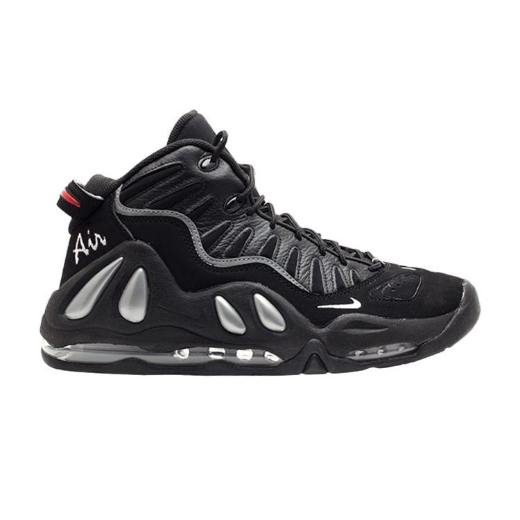 Nike Air Max Uptempo 97 'Black Metallic Silver' 2010 — Black/Metallic Silver/Varsity Red