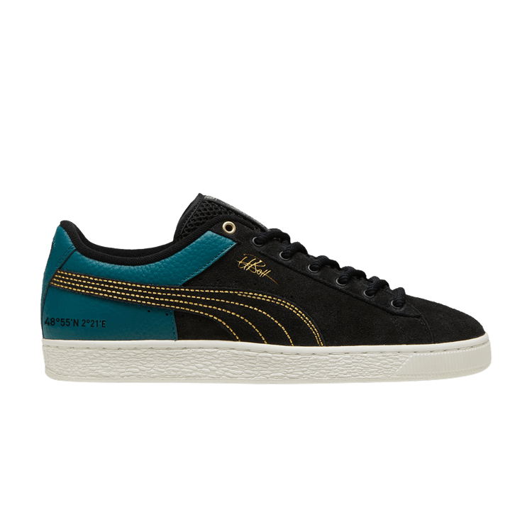 Usain Bolt x Puma Suede 'Paris Olympics' — Black/Cold Green