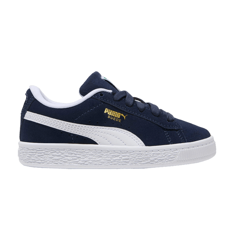 Puma Suede Classic Little Kid 'Navy' — Navy/White
