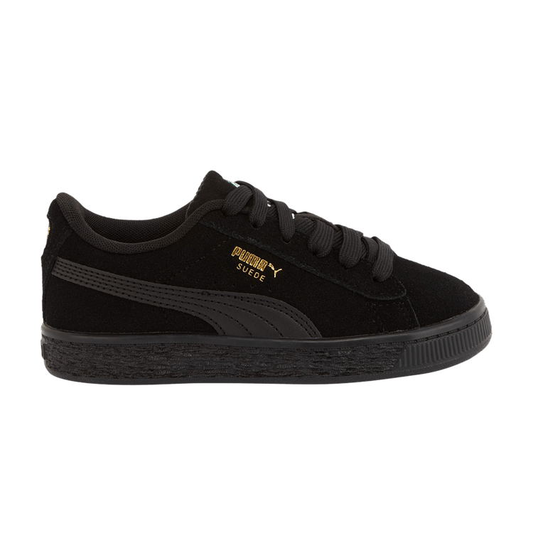 Puma Suede Classic Little Kid 'Triple Black' — Black/Black