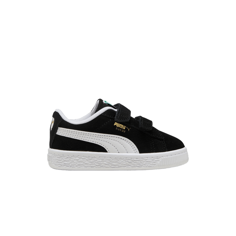 Puma Suede Classic Velcro Toddler 'Black White' — Black/White