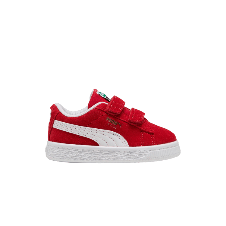 Puma Suede Classic Velcro Toddler 'For All Time Red' — For All Time Red/White
