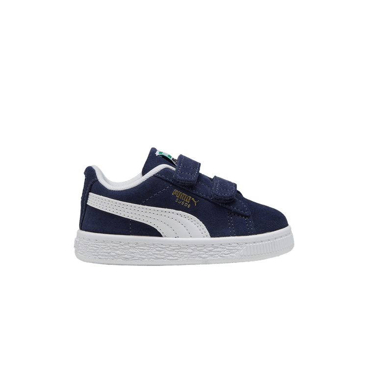 Puma Suede Classic Velcro Toddler 'Navy' — Navy/White