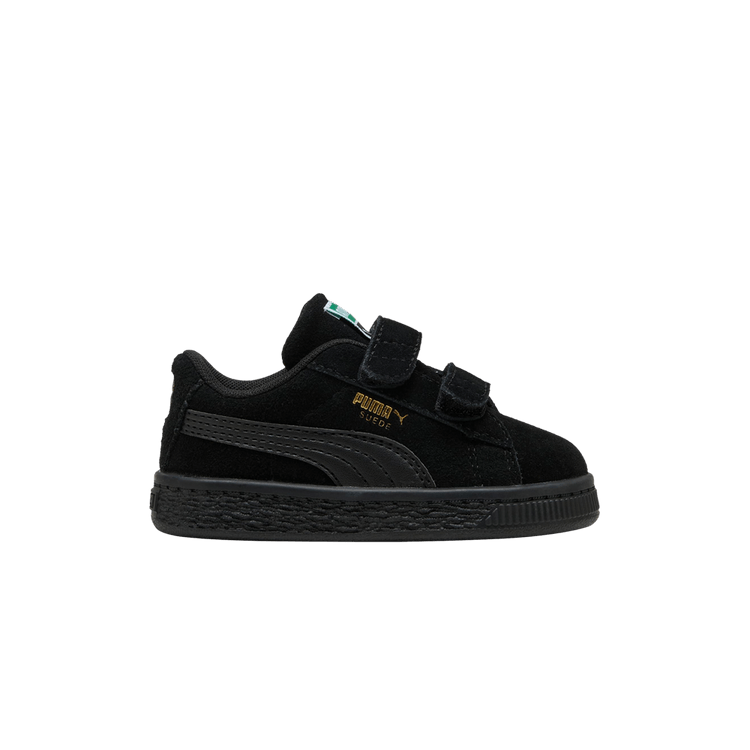 Puma Suede Classic Velcro Toddler 'Triple Black' — Black/Black