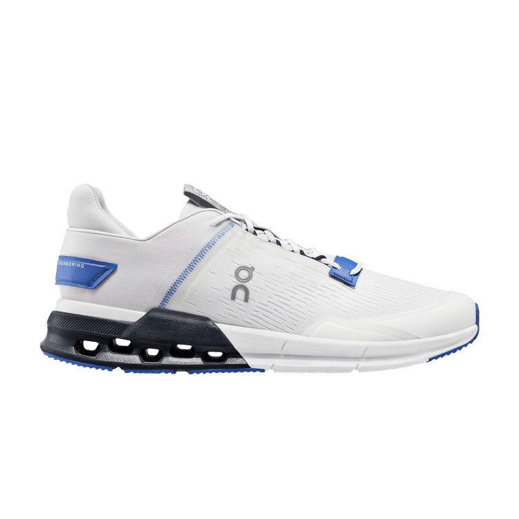 ON Cloudnova Flux 'Undyed White Cobalt' — Undyed White/Cobalt