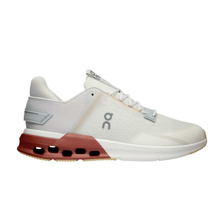 ON Cloudnova Flux 'Undyed White Auburn' — Undyed White/Auburn