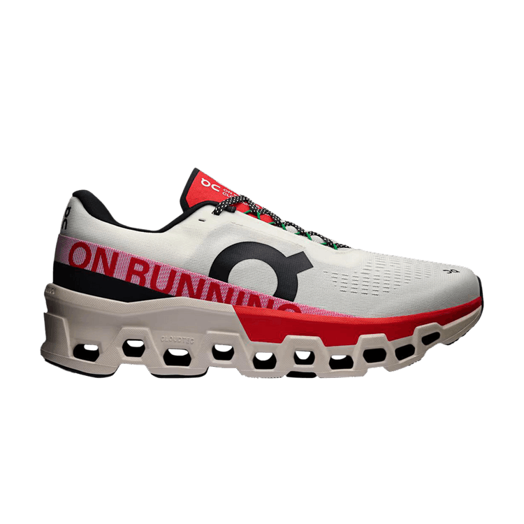 Cloudmonster 2 'Ivory Silver Red' — Ivory/Silver