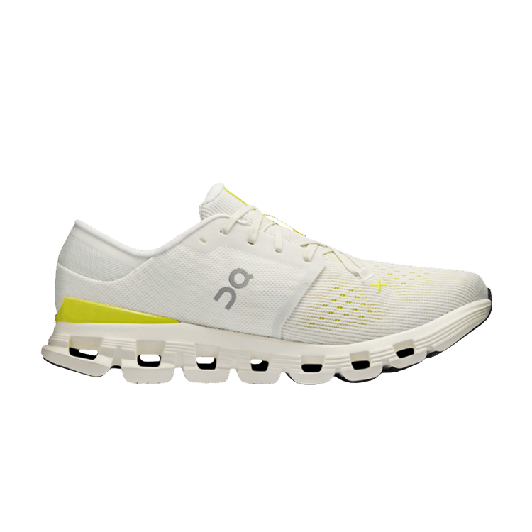 ON Cloud X 4' Ivory Lime' — Ivory/Lime