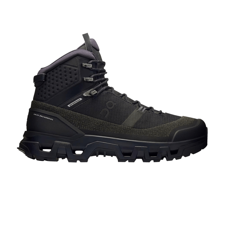 ON Cloudrock Trek Waterproof 'Black' — Black/Black