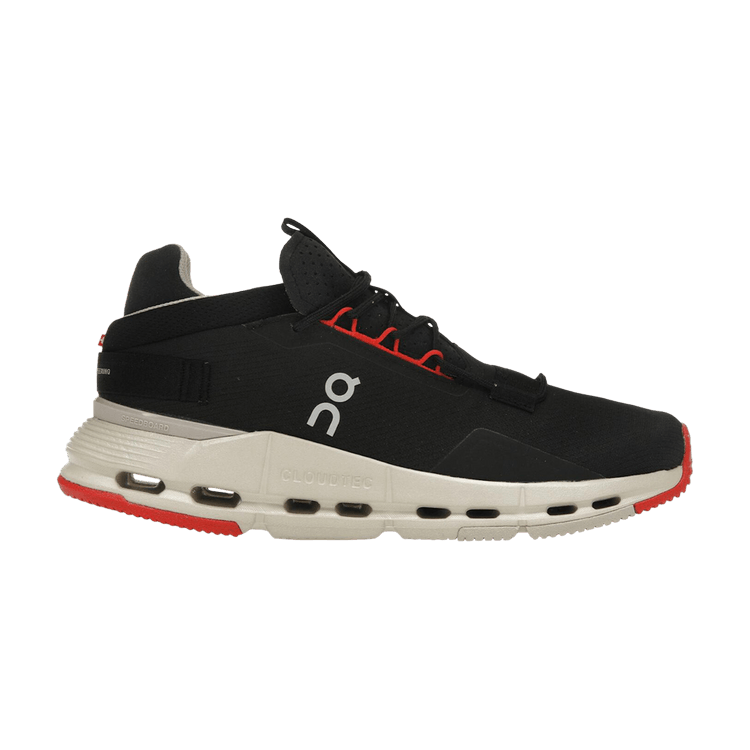 ON Cloudnova 2 'Black Red' — Black/Red