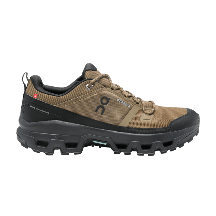 ON Cloudrock Low Waterproof 'Hunter Black' — Hunter/Black