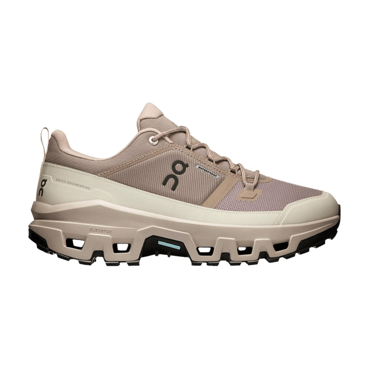 ON Cloudrock Low Waterproof 'Cinder Fog' — Cinder/Fog