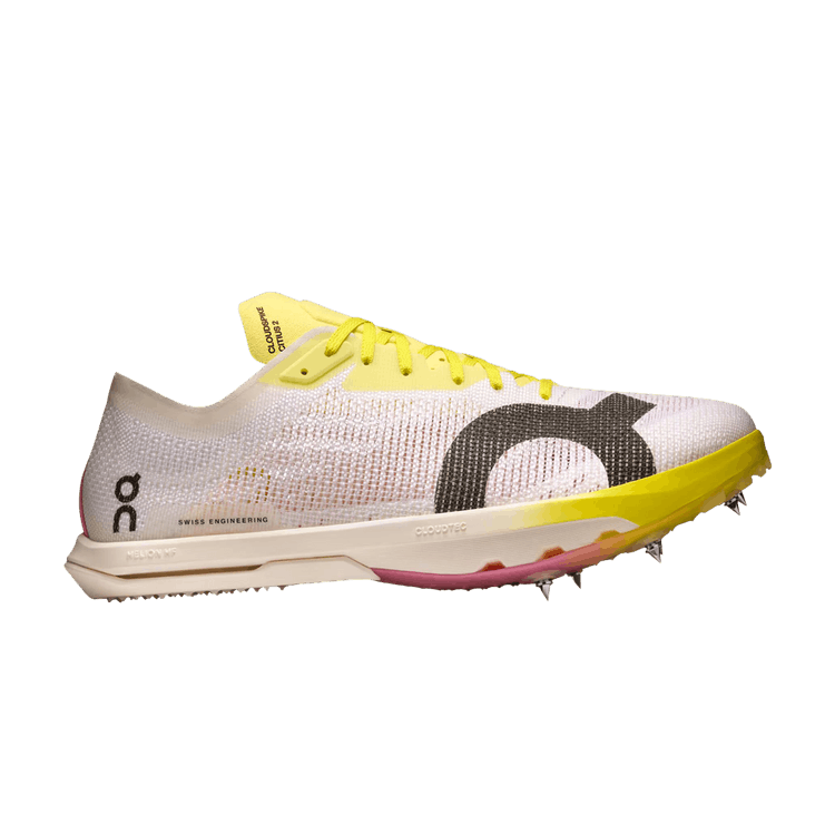 ON Cloudspike Citius 2 'White Yellow Raspberry' — White/Raspberry