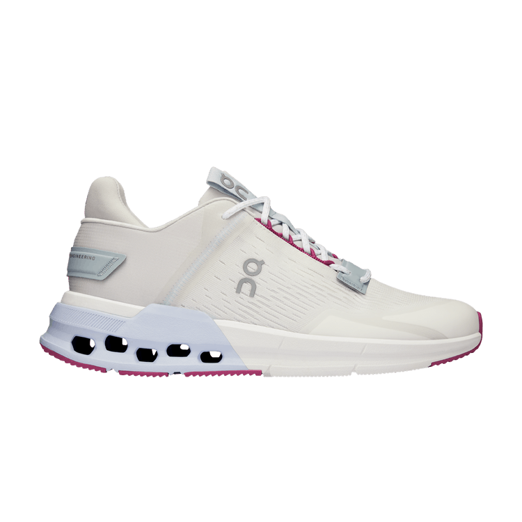 ON Wmns Cloudnova Flux 'Undyed White Heather' — Undyed White/Heather