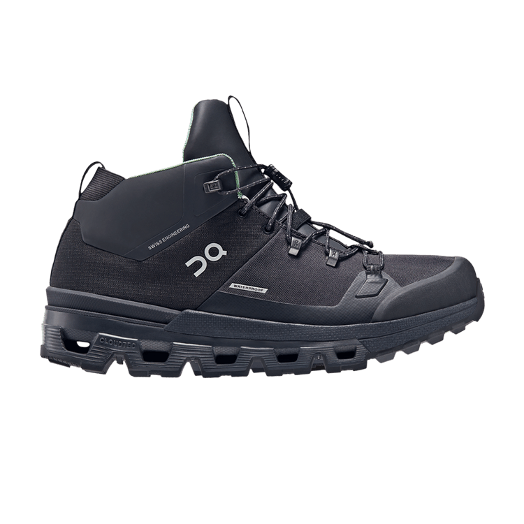 ON Wmns Cloudtrax Waterproof 'Black' — Black
