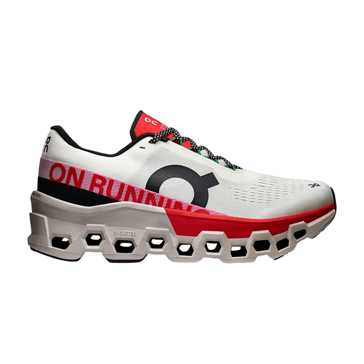Wmns Cloudmonster 2 'Ivory Silver Red' — Ivory/Red
