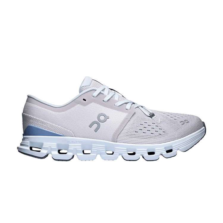 ON Wmns Cloud X 4 'Silver Chambray' — Silver/Chambray