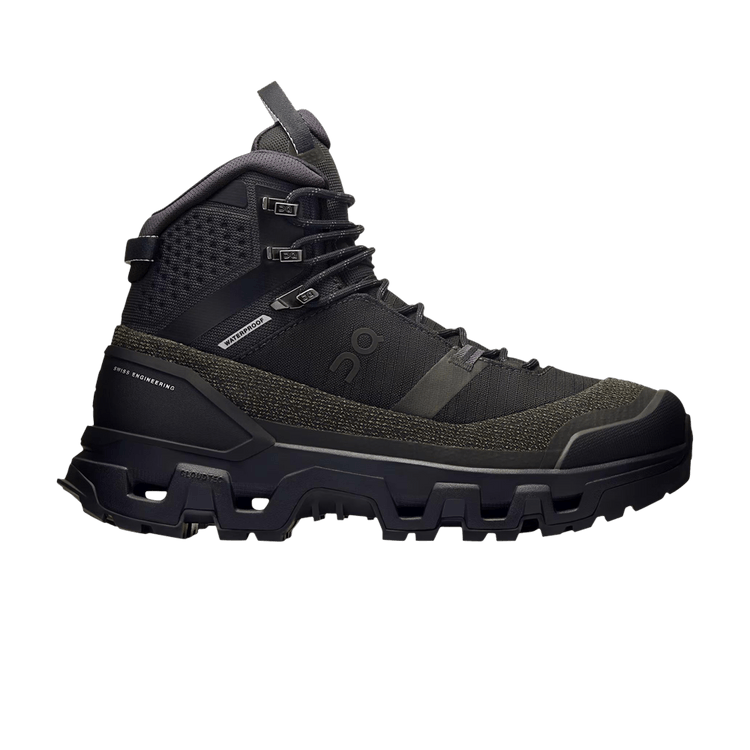 ON Wmns Cloudrock Trek Waterproof 'Triple Black' — Black/Black