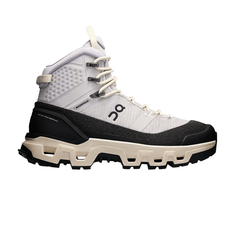 ON Wmns Cloudrock Trek Waterproof 'Silver Cream' — Silver/Cream