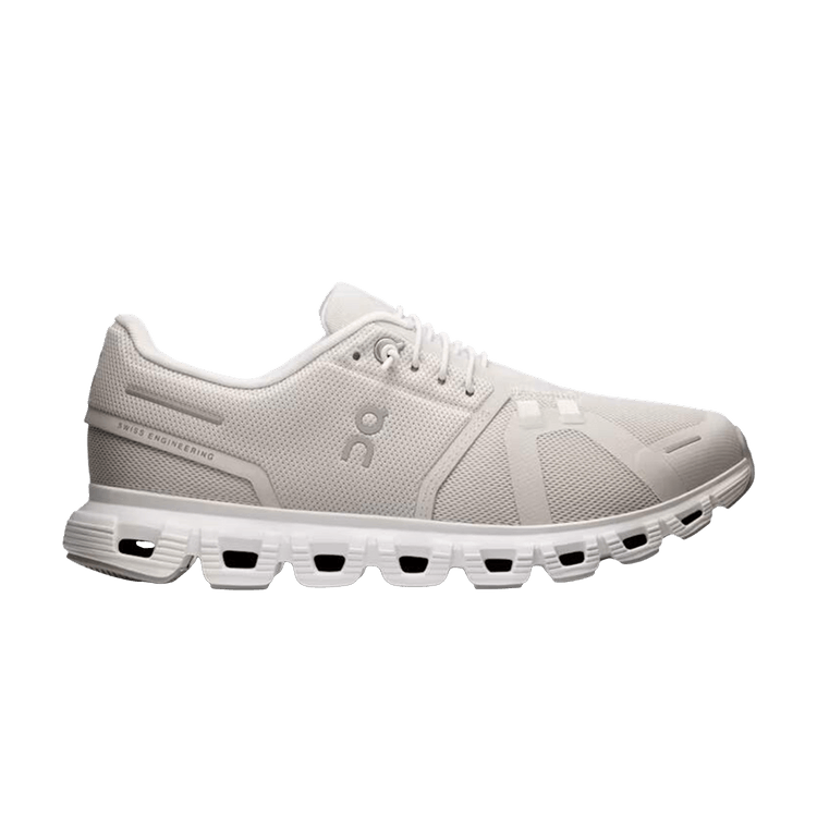 ON Wmns Cloud 6 Wide 'Pearl White' — Pearl/White