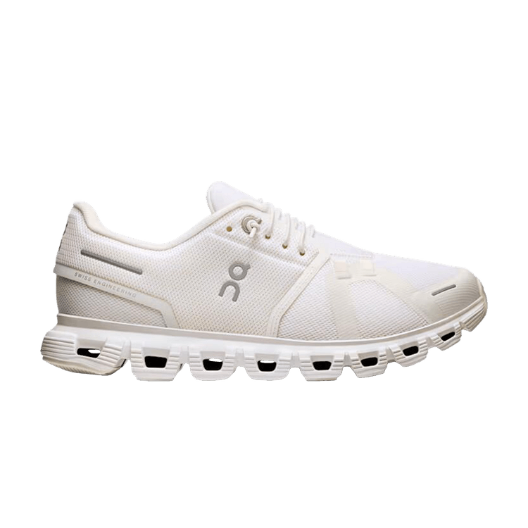 ON Wmns Cloud 6 Wide 'White White' — White/White