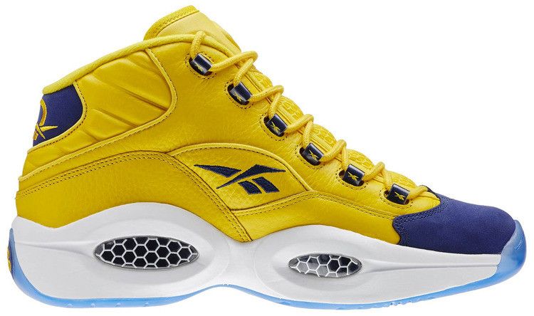 Reebok Question Mid 'All Star' — Yellow/Navy