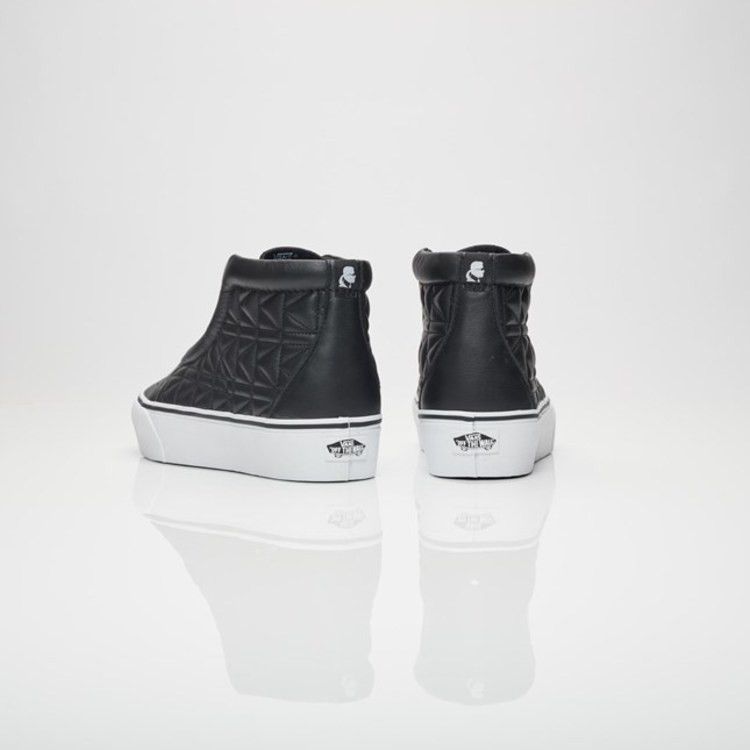Karl Lagerfeld x Vans Sk8-Hi Laceless Platform 'Quilt' — Chain/K Quilt