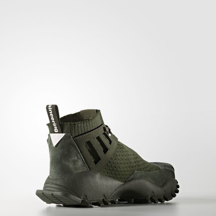 White Mountaineering x adidas Seeulater Alledo Primeknit 'Olive' — Night Cargo/Night Cargo/Night Cargo