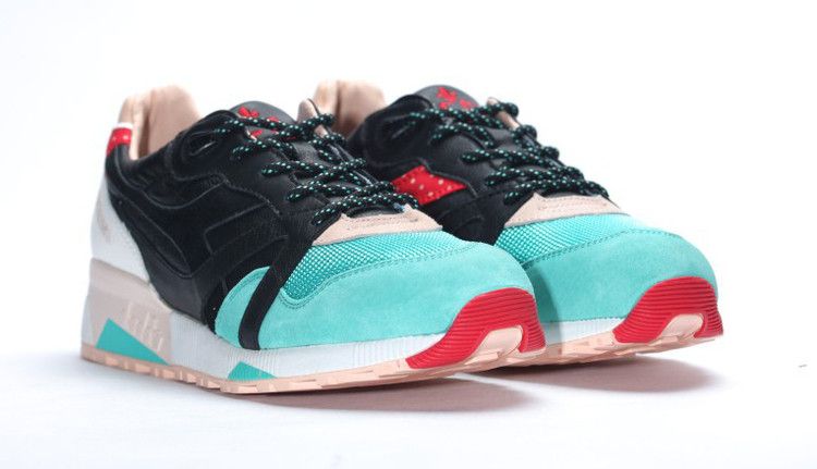 LimitEDitions x Diadora N9000 'Castellers' — Black/Atlantis Green