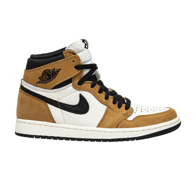 Air Jordan 1 Retro High OG 'Rookie of the Year' — Gold Harvest/Black-Sail
