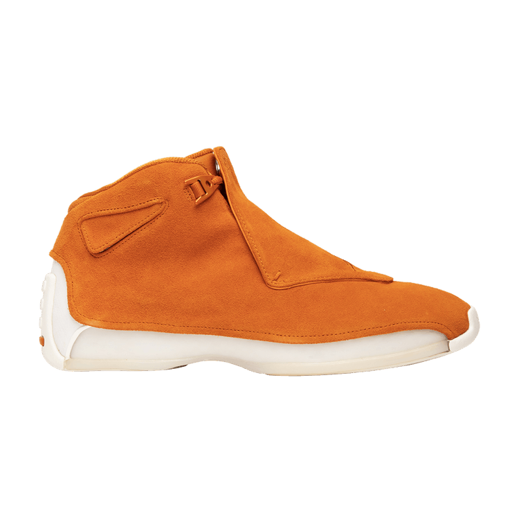 Air Jordan 18 Retro 'Orange Suede' — Campfire Orange/Campfire Orange/Sail