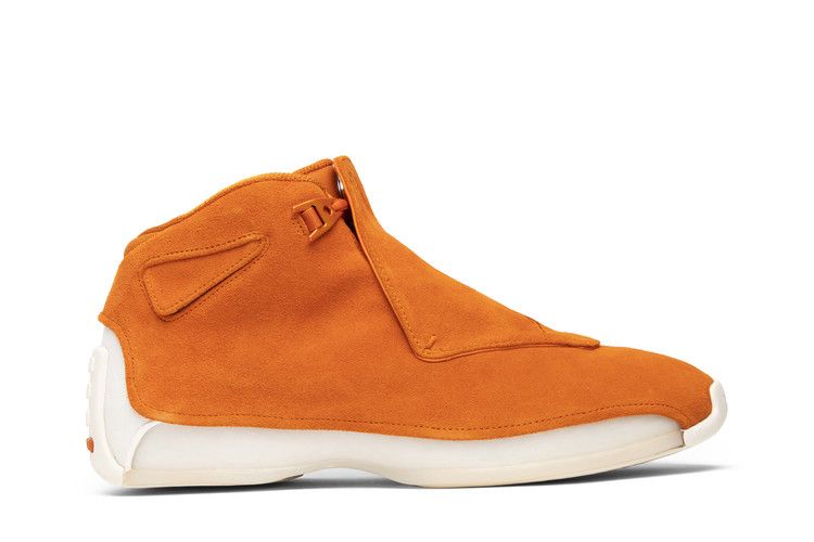 Air Jordan 18 Retro 'Orange Suede' — Campfire Orange/Campfire Orange/Sail