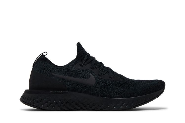 Nike Epic React Flyknit 'Triple Black' — Black/Black-Black (2)