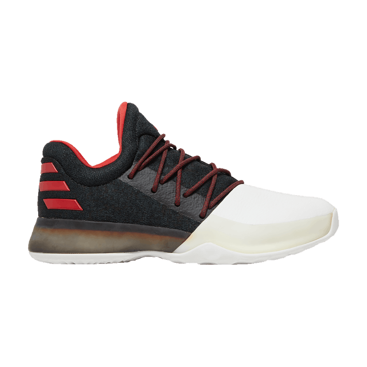 Adidas Harden Vol.1 J 'Pioneer' — Core Black/Scarlet/Footwear White