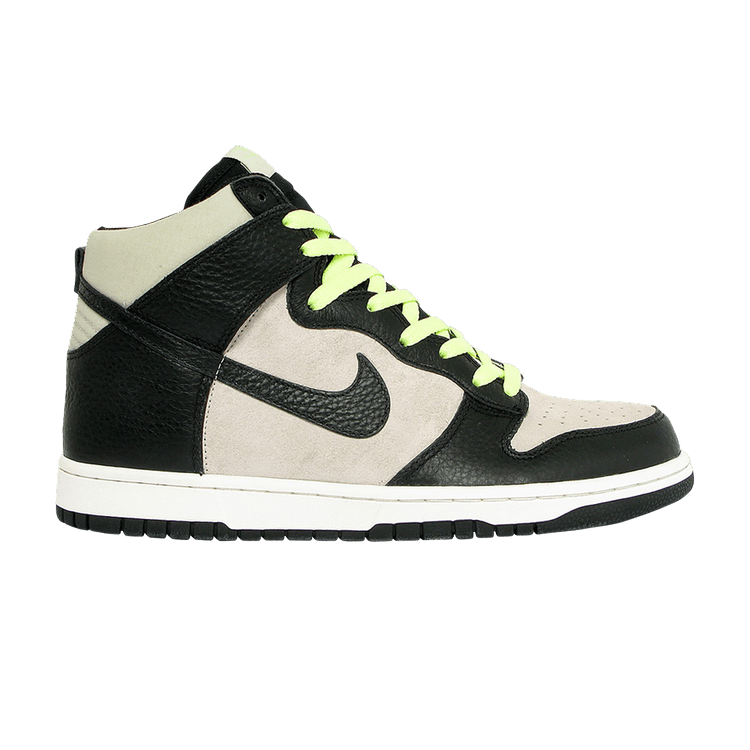 Nike Dunk High 'Light Bone' — Light Bone/Black/Light Liquid Lime