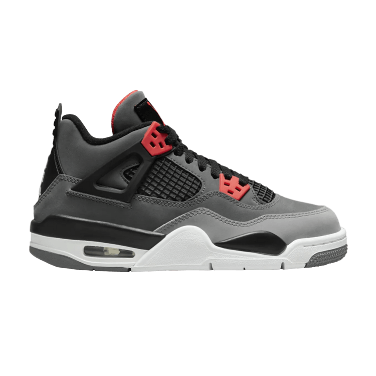 Air Jordan 4 Retro GS 'Infrared' — Dark Grey/Infrared 23/Black/Cement Grey