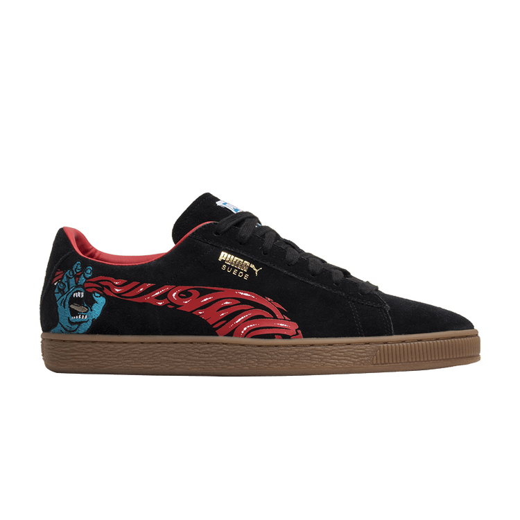 Santa Cruz x Puma Classic Suede 50 'Screaming Hand' — Puma Black/High Risk Red