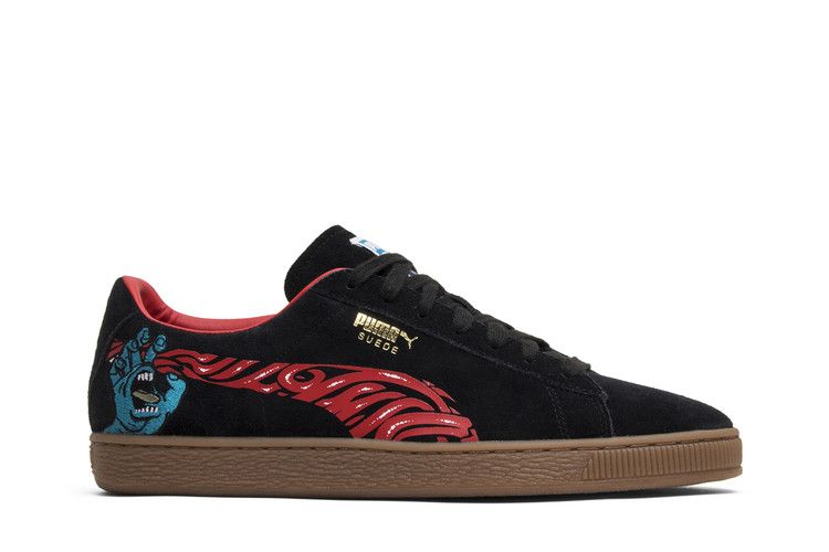 Santa Cruz x Puma Classic Suede 50 'Screaming Hand' — Puma Black/High Risk Red