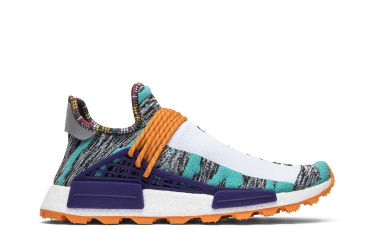 Pharrell x adidas NMD Human Race Trail 'Solar Pack' — Hi-Red Aqua/Core Black