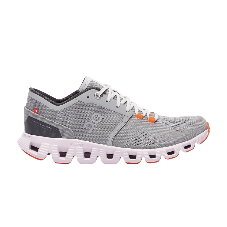 ON Wmns Cloud X 3 'Alloy Lily' — Alloy Grey/Lily Pink