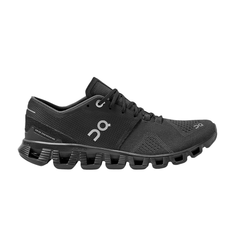 ON Cloud X 'Black' — Black/Asphalt