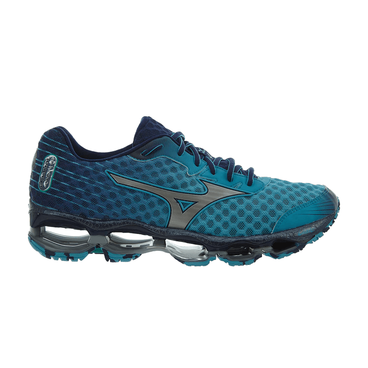 Mizuno Wmns Wave Prophecy 4 'Blue Atoll' — Blue Atoll/Silver