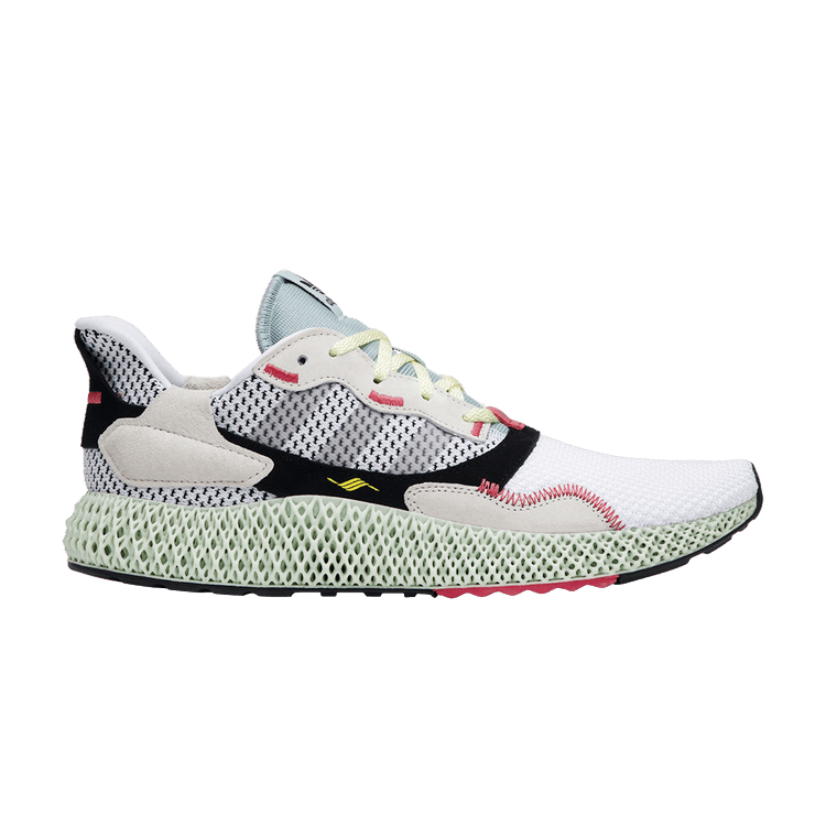 adidas ZX 4000 Futurecraft 4D 'Grey' — Red One/Core Black/Bright Cyan